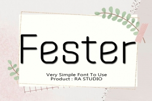 Fester Font Download