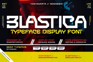 Blastica Display Font Font Download