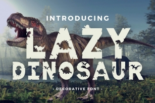 Lazy Dinosaur Font Download