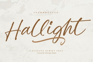 Hallight Elegant Script Font Font Download