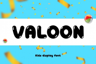Valoon - Kids Display Font Font Download
