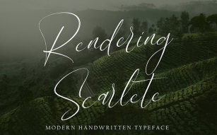 Rendering Scarlete Font Download