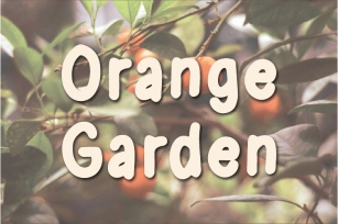 Orange Garden Font Download