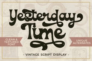 Yesterday Time Font Download
