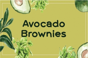 Avocado Brownies Font Download