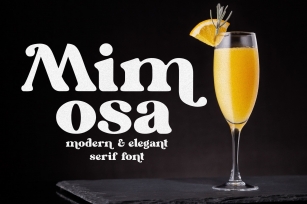 Mimosa Font Download
