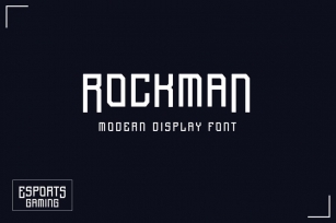 Rockman - Modern display font Font Download