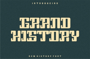 Grand History Font Font Download