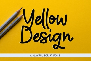 Yellow Design Font Download