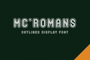 Mc'Romans - Outlined display font Font Download