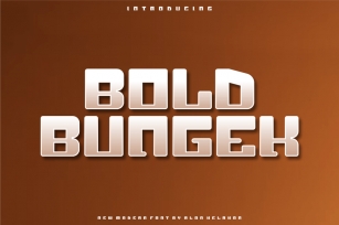 Bold Bungek Font Download