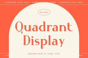 Quadrant Display Font Download