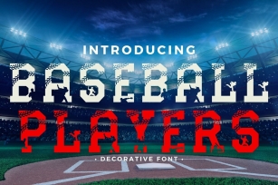 Baseball Players Font Download