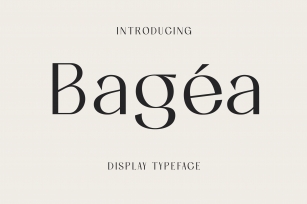 Bagea Font Download
