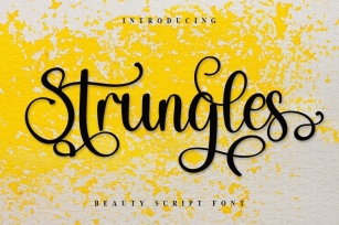 Strungles Font Download