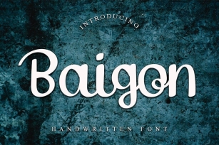 Baigon Font Download