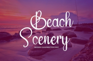 Beach Scenery Font Download