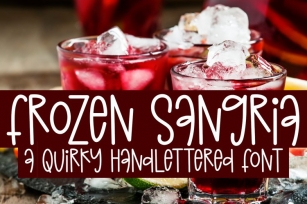 Frozen Sangria Font Download
