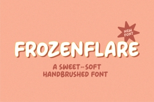 FROZENFLARE Sweet and Soft Handbrushed Font Download