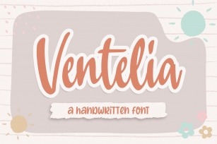 Ventelia a Handwritten Font Download