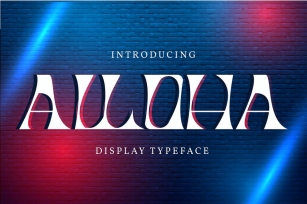 Alloha | Display Typeface Font Font Download