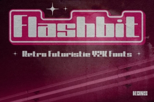 Flashbit - Retro Futuristic Y2K Fonts Font Download