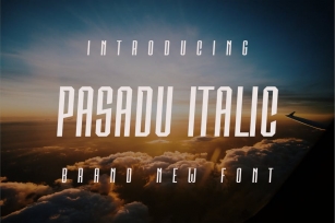 Pasadu Italic Font Font Download