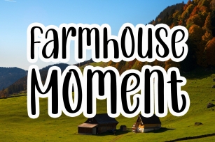 Farmhouse Moment Font Download