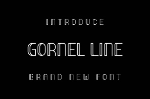 Gornel Line Font Font Download
