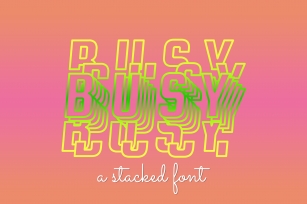 Busy Font Download
