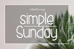 Simple Sunday Font Download