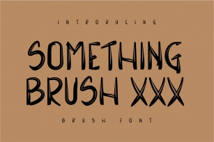 Something Brush Font Download