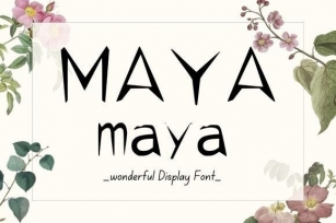 Maya Font Download