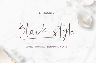 Black style Font Download