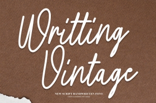 Writting Vintage Font Download