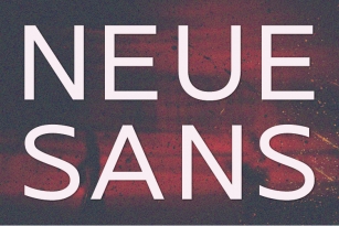 Neue Sans Font Download