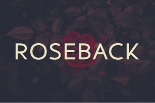 Roseback Font Download