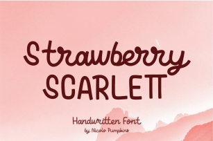Strawberry Scarlett Font Download
