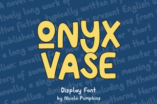 Onyx Vase Font Download