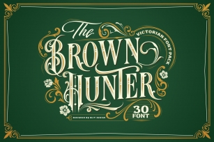 Brown Hunter Vic Font Download