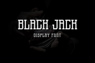 Black Jack - Display font Font Download