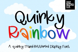 Quirky Rainbow-A Quirky Hand-lettered Font Download