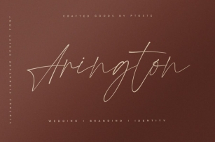 Arington | Vintage Signature Script Font Download