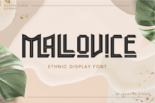 Mallovice a ethnic display Font Download