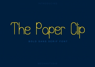 The Paper Clip Font Download