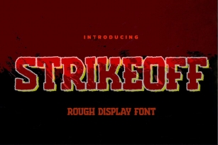 Strikeoff -  Rough Display Font Font Download