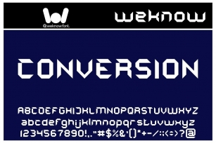 Conversion Font Download