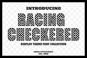 Racing Checkered Font Download
