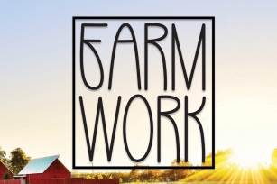 Farm Work Font Download
