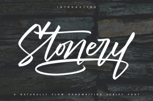 Stonery | A Naturally Handwriting Script Font Font Download